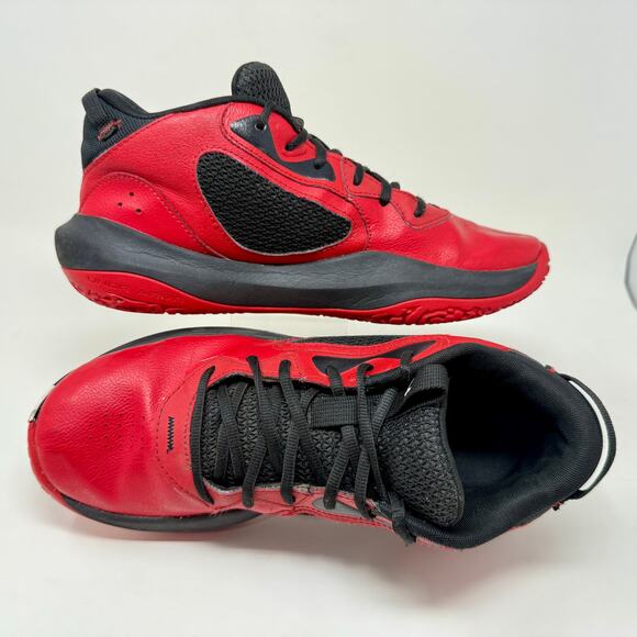 Under Armour UA Lockdown 6 Basketball Shoes Mens11 Red Black L.4.7 - Picture 5 of 15